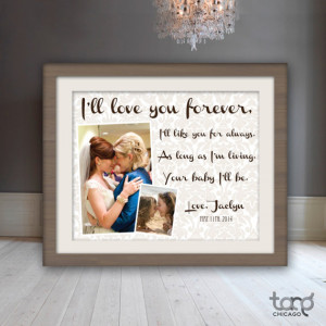 Printable Quote Art Wall Frame Decor - Mothers Day I'll Love You ...