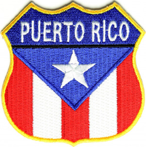 Funny Puerto Rican Sayings Puerto rico flag shield patch
