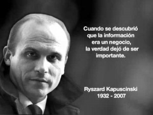 Ryszard Kapuscinski un periodista en serio