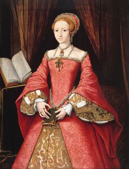Elizabeth I, daughter of Henry VIII and Anne Boleyn