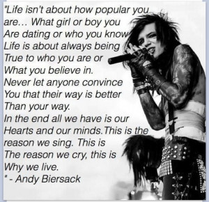 Andy Biersack Quote by Emi-Rini