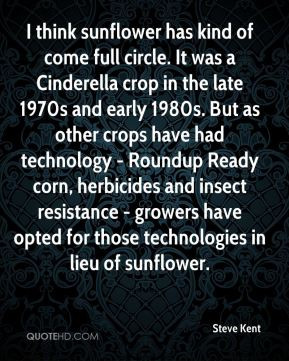 Steve Kent - I think sunflower has kind of come full circle. It was a ...