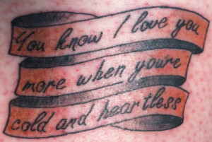 Calf tattoos - Sookie Stackhouse (Eric quote) by Charlaine Harris