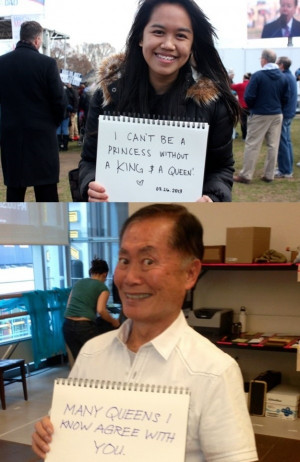 George Takei has an answer for those anti-gay marriage protestors ...