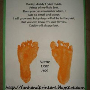 Footprints for Dad {Father Poem}
