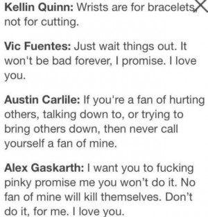 ... quotes, real, self-harm, singers, suicide, sws, vic fuentes, of mice