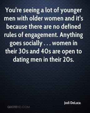 ... women in their 30s and 40s are open to dating men in their 20s
