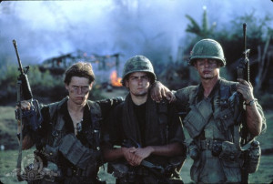... of Charlie Sheen, Tom Berenger and Willem Dafoe in Platoon (1986