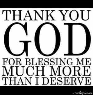 Thank You God