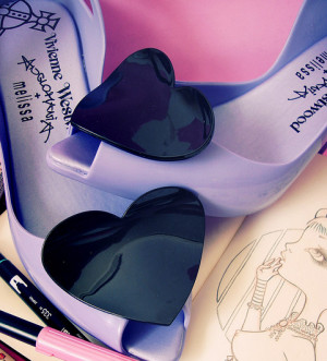 cute, fashion, glamour, heart, kaleidoscope, love, pink, purple ...