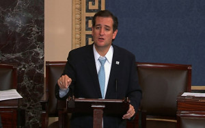This video frame grab image from Senate TV show Sen. Ted Cruz, R-Texas ...