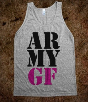 army #gf #girlfriend #pink #tank Army GF