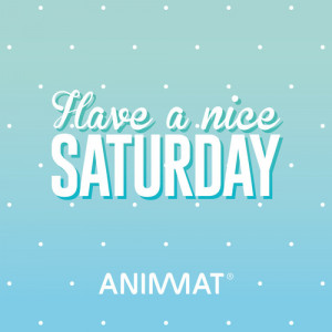 large Have a nice SATURDAY by ANIMMAT® www.animmat,com