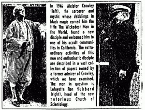 In 1946 Aleister Crowley (left), the sorcerer and mystic whose ...