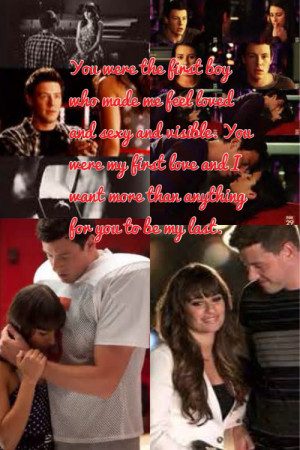 My favorite quote from Glee, when Rachel and Finn broke up in season 4 ...