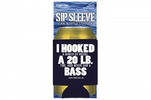 Hooked Bass Beer Koozie Out