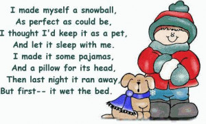 Short Funny Winter Poems | Snowball Poem -Funny | e-Forwards.com ...