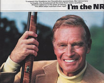 National Rifle Association Ad from July 1987 featuring Charlton Heston ...