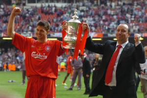 ... Cup after victory over West Ham United after the FA Cup Final at the