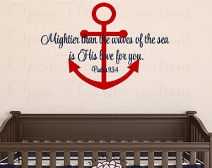 Anchor Tattoos With Bible Verse Nautical boat anchor wall
