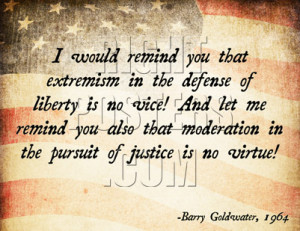 Barry Goldwater Quote Poster