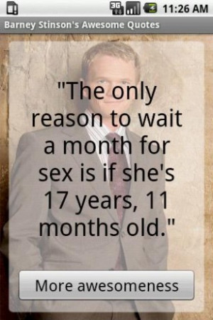 View bigger - Barney Stinsons Awesome Quotes for Android screenshot