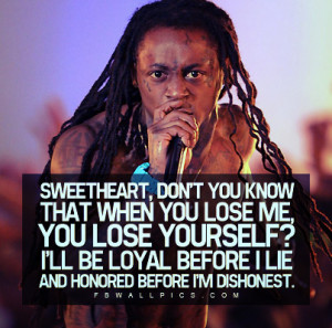 Lil Wayne If You Lose Me Quote Facebook Wall Pic