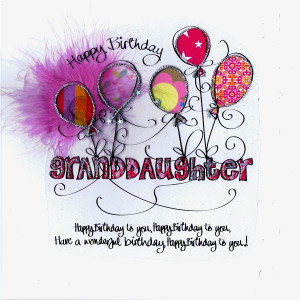 granddaughter birthday cards card relation happy birthday ...