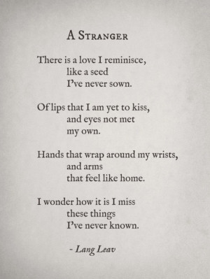 More poetry and prose by Lang Leav here