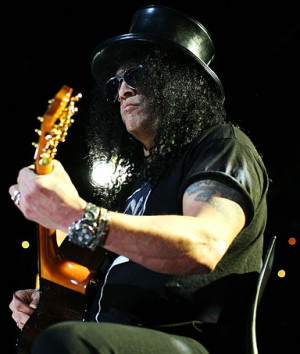 Slash performs on stage during a Max Sessions concert at the Seymour ...