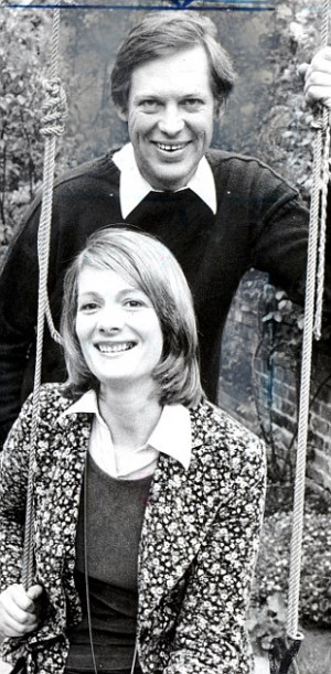 Former British Ambassador to Washinghton Peter Jay with his wife ...