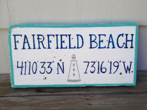 Beach sign