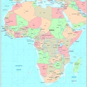 Kenya in Africa Map