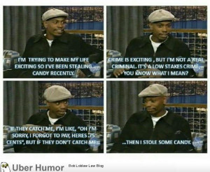 Dave Chappelle on stealing candy.