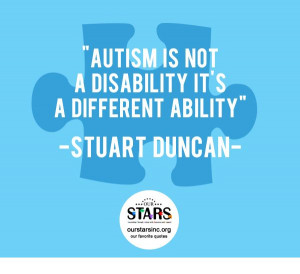 Autism is not a disability it's a different ability