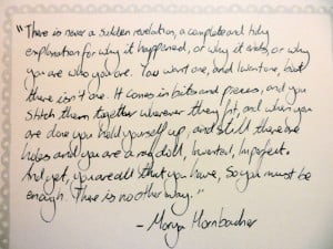 Handwritten Quotes