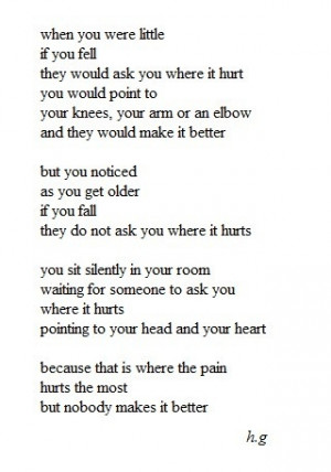 Where it hurts | Quotes, Lyrics, Poems and Sayings