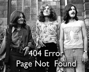 better version of the Led Zeppelin 404 Error image .