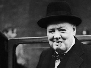 . New quotes by words stir our strength i am that Winston Churchill ...