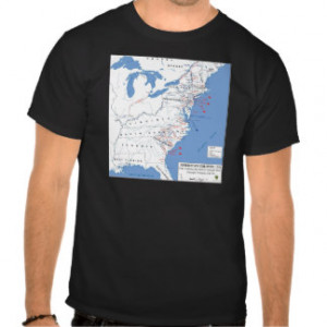 Military Campaigns of the American Revolution T Shirt