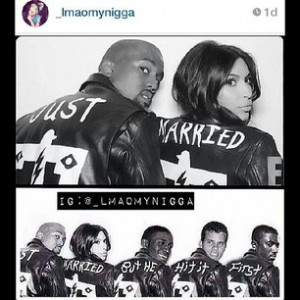 ... Just4laughs #Kanyewest #kimkardashian #wedding #theybelike #love #live
