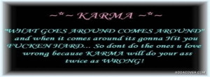 Karma Quotes Facebook Cover