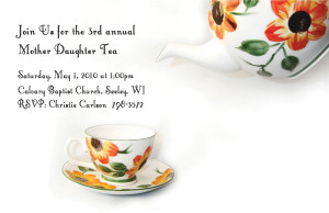 Mother Daughter Tea See Flyer