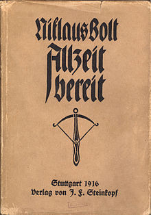 Swiss Boy Scout book „Allzeit bereit“ (Always prepared) from 1916