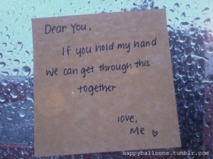 hold my hand, I'll help you through...