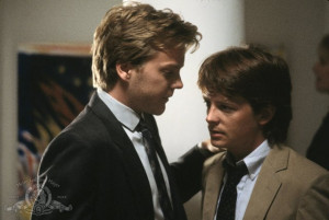 ... Michael J. Fox and Kiefer Sutherland in Bright Lights, Big City (1988