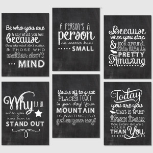 ... Printables – 3×4 Journaling Cards – Chalkboard Dr. Suess Quotes