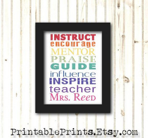 Personalized Teachers Gift Idea