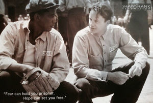 THE SHAWSHANK REDEMPTION Movie Poster - Quote Full Size 24x36 ~ Morgan ...