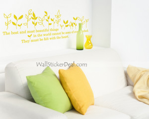 The Best And Most Beautiful Things Quotes Wall Stickers